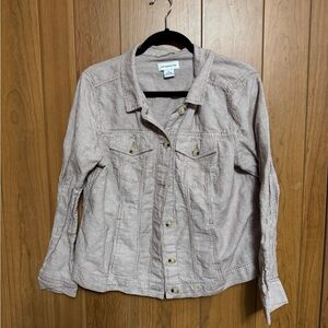Liz Claiborne Women's Striped Button Down Shirt